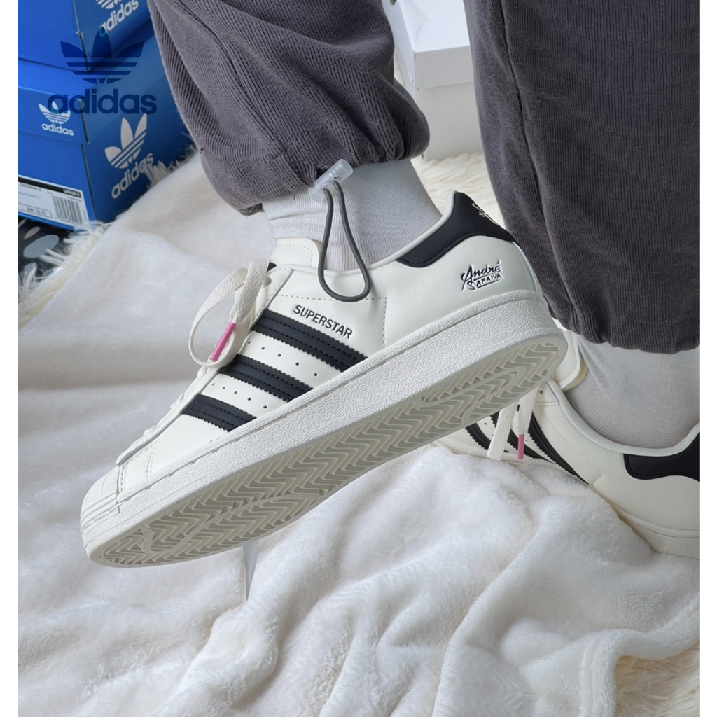 Adidas/ cỏ ba lá/SIÊU SAO/nam và nữ mẫu/đầu vỏ cổ điển/giày thể thao cổ thấp/giày thể thao GZ2203