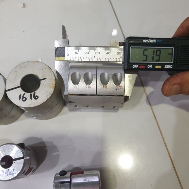 Khớp nối cứng 8 8 , 10 14 , 16 16 nhôm inox tháo máy