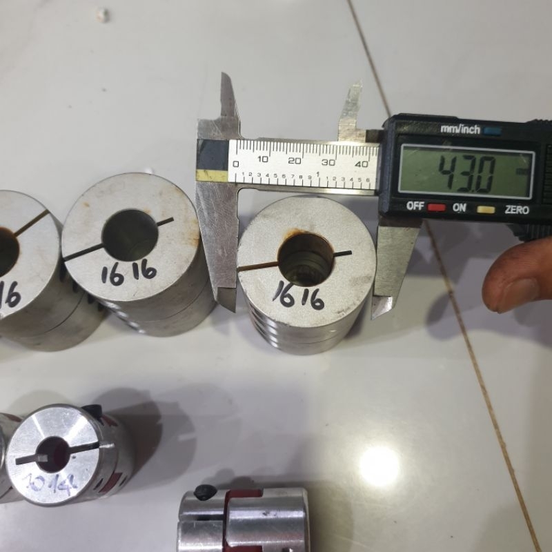 Khớp nối cứng 8 8 , 10 14 , 16 16 nhôm inox tháo máy