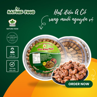 [HỘP 500GR] HẠT ĐIỀU A CỒ RANG MUỐI LOẠI I XUẤT KHẨU NATURE FOOD