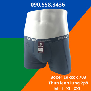 Quần lót nam Boxer thun lạnh LOKCOK 703 sịp đùi co giãn thoải mái thông thoáng