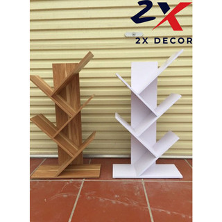 2x decor - kệ sách xương cá 5 tầng gỗ mdf tiện dụng - 2x008