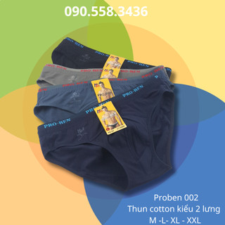 Quần lót nam tam giác coton cao cấp ProBen - 002 quần sịp thông thoáng co giãn thoải mái
