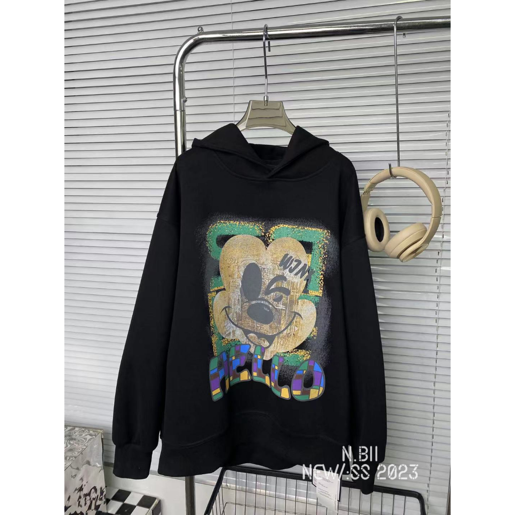 Hoddie mickey chữ lưng chất siêu đẹp NB
