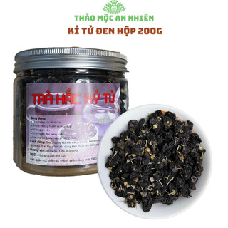 Kỉ tử đen, hắc kỉ tử sấy khô (Hộp 200g), hạt to, đẹp da, giảm đau bụng kinh...
