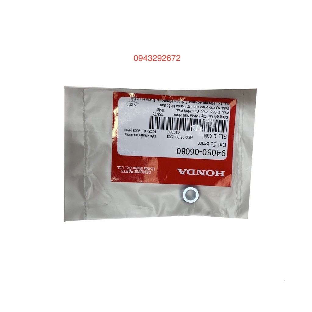 Đai ốc 6mm Honda