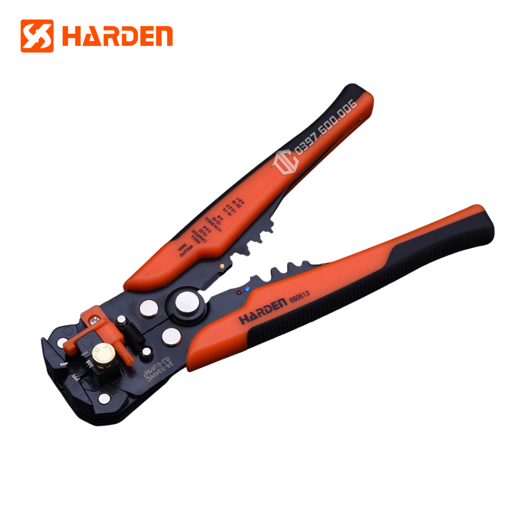 Kìm cắt tuốt dây điện đa năng 660613 8″/200mm Harden (10AW – 24AW) (0.2mm2 – 6mm2) Làm từ thép không gỉ