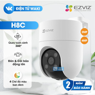 Camera wifi ezviz ngoài trời h8c 2mp/4mp 2k+ - quay quét 360 độ, đàm thoại 2 chiều, màu ban đêm, theo dõi thông minh