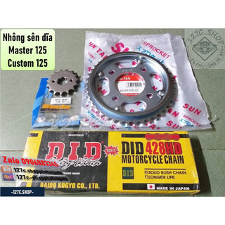 Nhông sên dĩa / nhông xích dĩa master 125 custom 125
