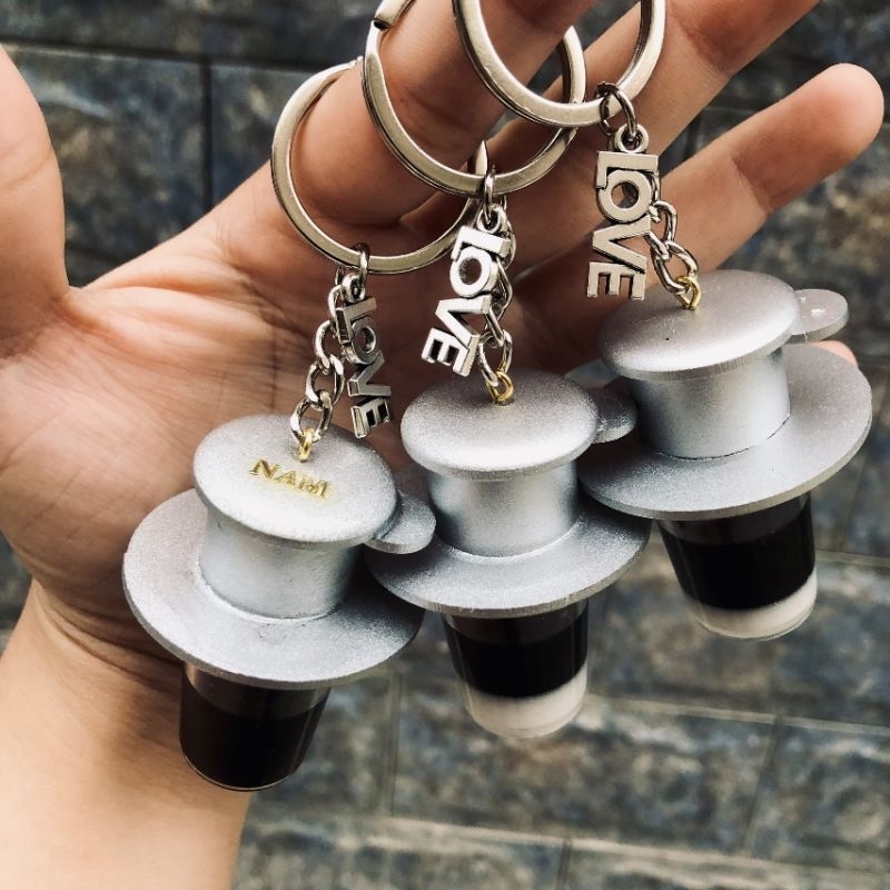 Móc khoá Ly phin cafe VN  Handmade 100% Qùa tặng độc đáo