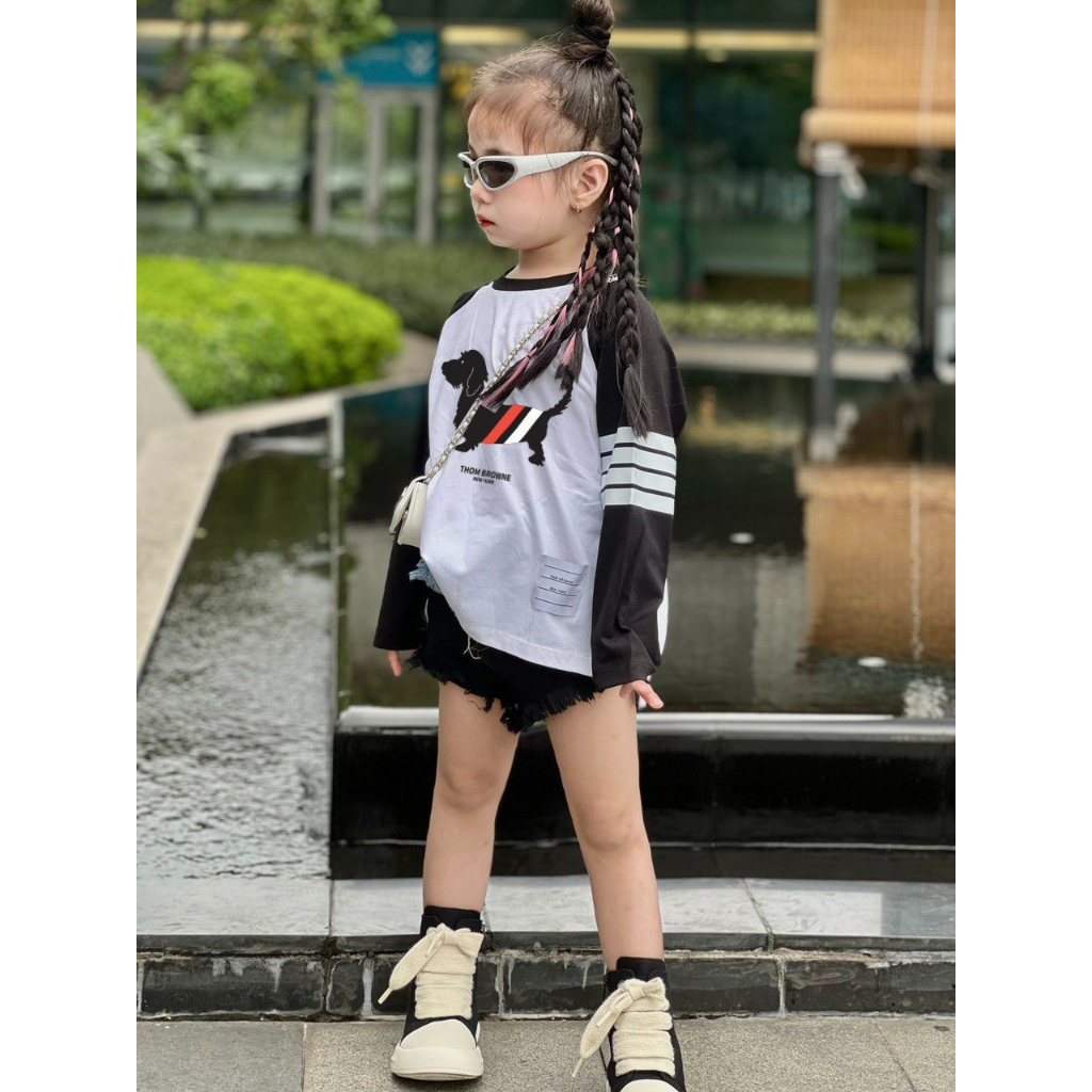 Áo thun dài tay cho bé ,áo trẻ em unisex , Huny_kid