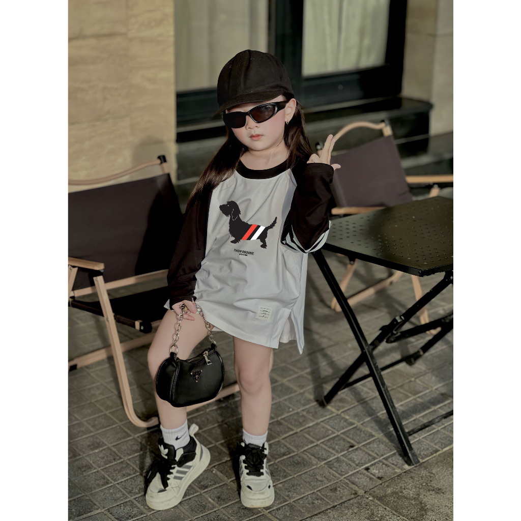 Áo thun dài tay cho bé ,áo trẻ em unisex , Huny_kid