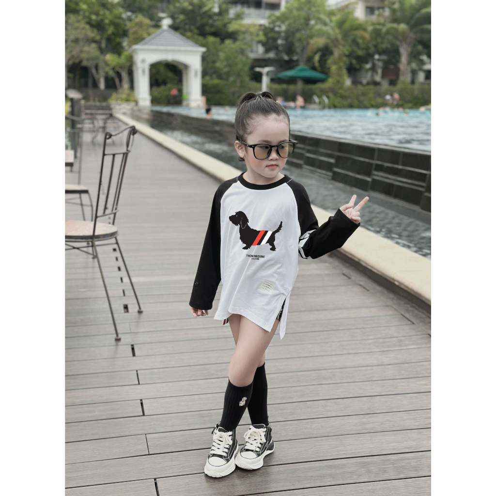 Áo thun dài tay cho bé ,áo trẻ em unisex , Huny_kid