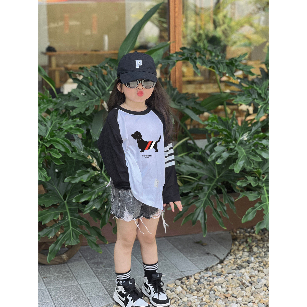 Áo thun dài tay cho bé ,áo trẻ em unisex , Huny_kid