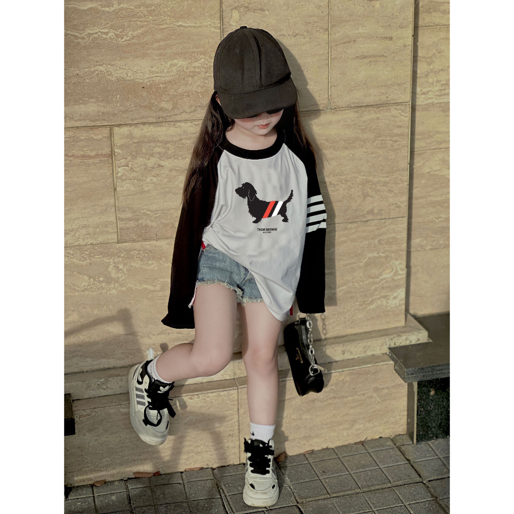 Áo thun dài tay cho bé ,áo trẻ em unisex , Huny_kid