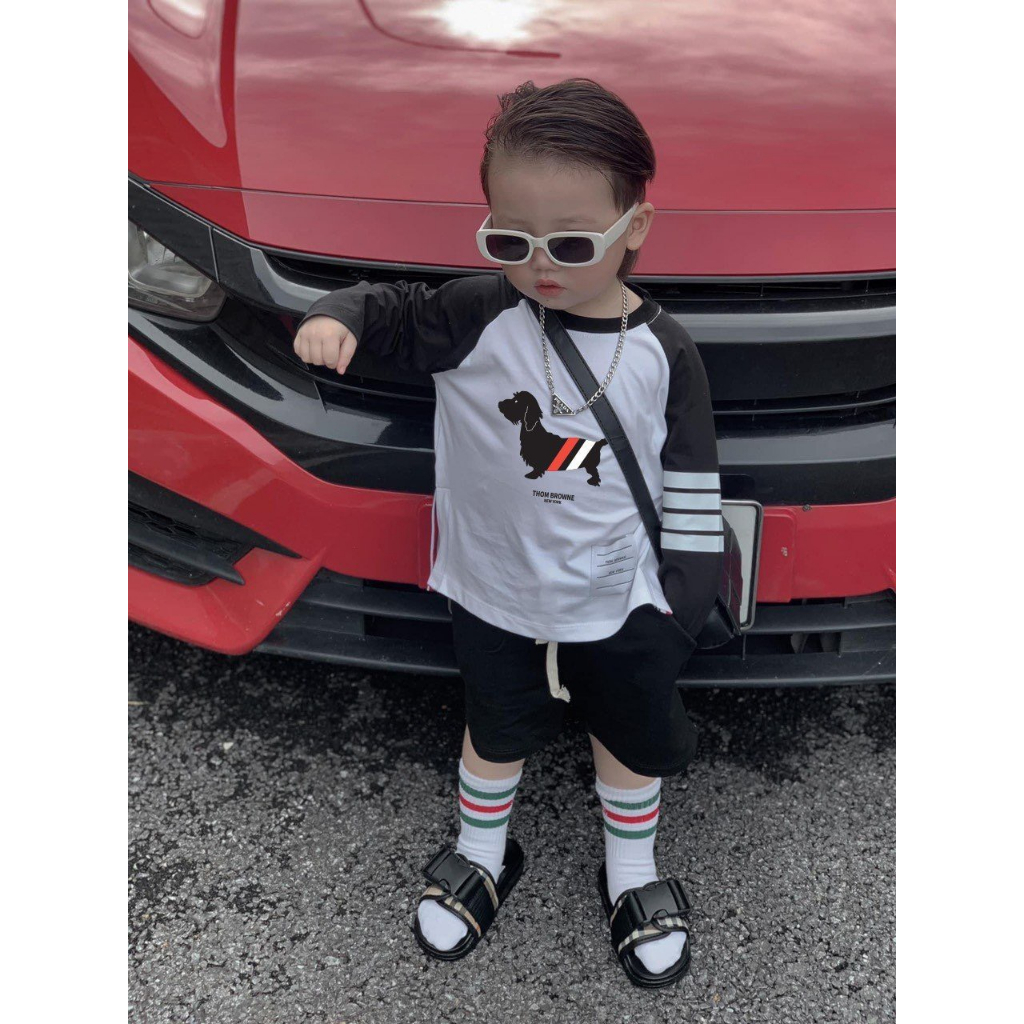 Áo thun dài tay cho bé ,áo trẻ em unisex , Huny_kid
