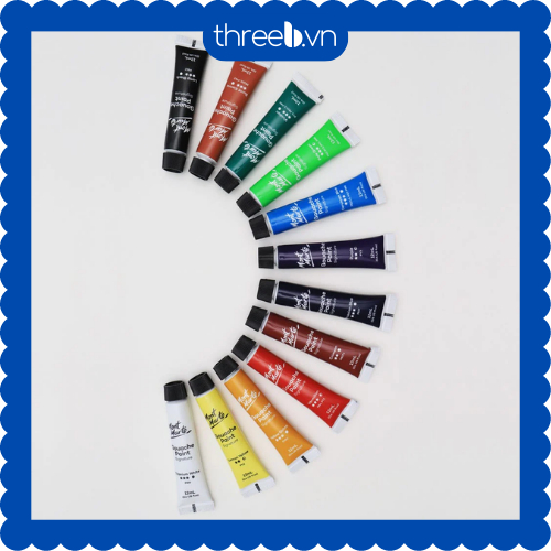 Bộ Màu Gouache Mont Marte 12 Màu x 12ml - Gouache Paints Signature