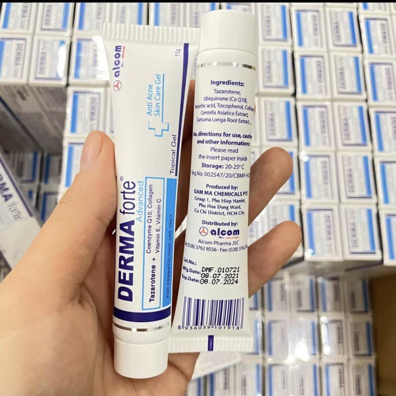 Gel Bôi Mụn Mờ Thâm Trên Da Gamma Derma Forte 15g