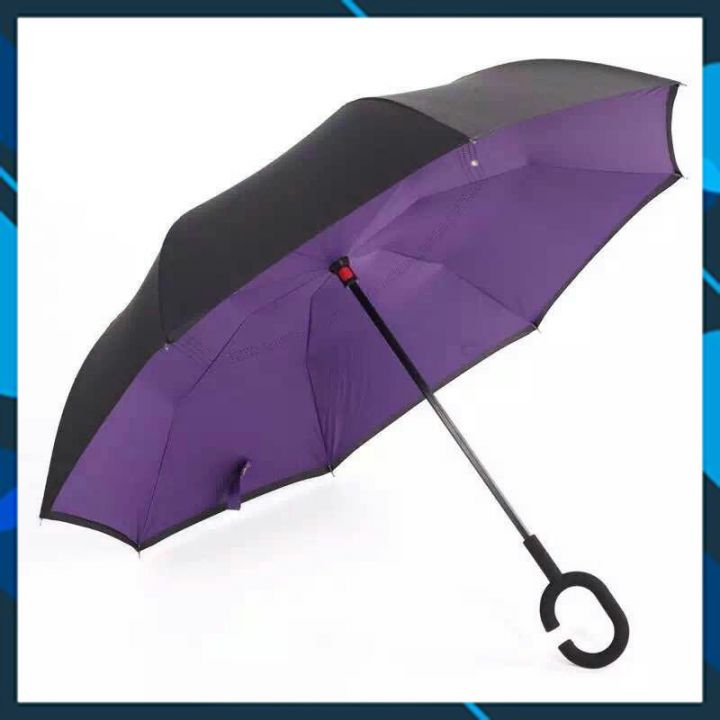 Ô Gấp Ngược, Dù Che Mưa Nắng Thông Minh Cao Cấp 2 Lớp Nhiều Màu
