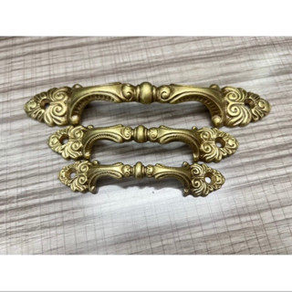 Tay Nắm Cửa Tủ Bằng Đồng, Tay Kéo Tủ Hoa Bằng Đồng, Tay Tủ Đồng Đúc Nhiều Cỡ + Tặng Vít Đồng