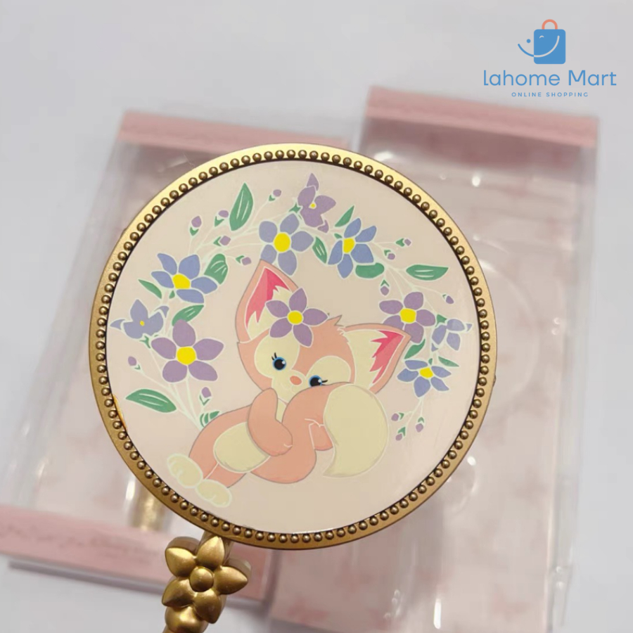 Gương trang điểm cầm tay Hoàng Cung khung viền mạ vàng Sang Trọng T3-137