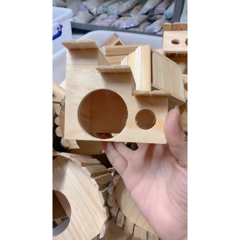 Nhà ngủ gỗ cho hamter