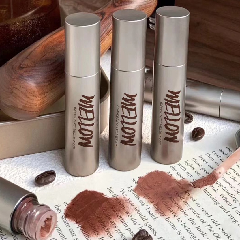 Son kem Cafe CAPPUVINI Mellow Espresso Velvet Lip Tint Coffee mềm mịn căng mọng môi