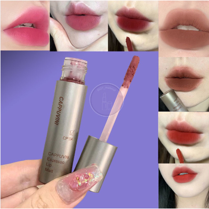 Son kem Cafe CAPPUVINI Mellow Espresso Velvet Lip Tint Coffee mềm mịn căng mọng môi
