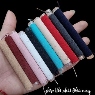 Chỉ chun sét 5 cuộn ( chỉ thun ) trắng và đen
