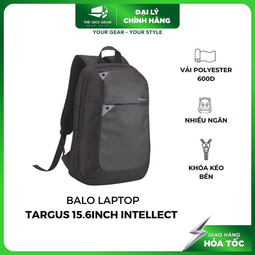 Balo Laptop Targus 15.6Inch Intellect - Hàng Chính Hãng