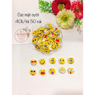 Cúc gỗ trang trí nhiều mẫu [túi 10 cái]