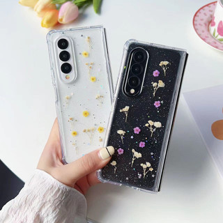 Ốp Lưng Cho Samsung Z FOLD 5 / Z FOLD 4 / Z FOLD 3 Hoa Baby Khô Chống Sốc Trong Suốt - Bum Store Galaxy Case