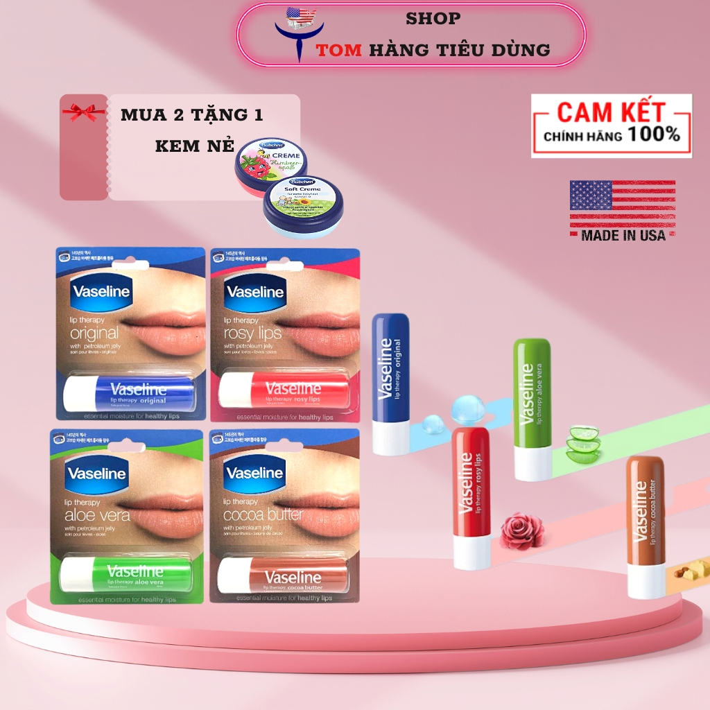 Son dưỡng môi dạng thỏi Vaseline Lip Therapy 4,6g