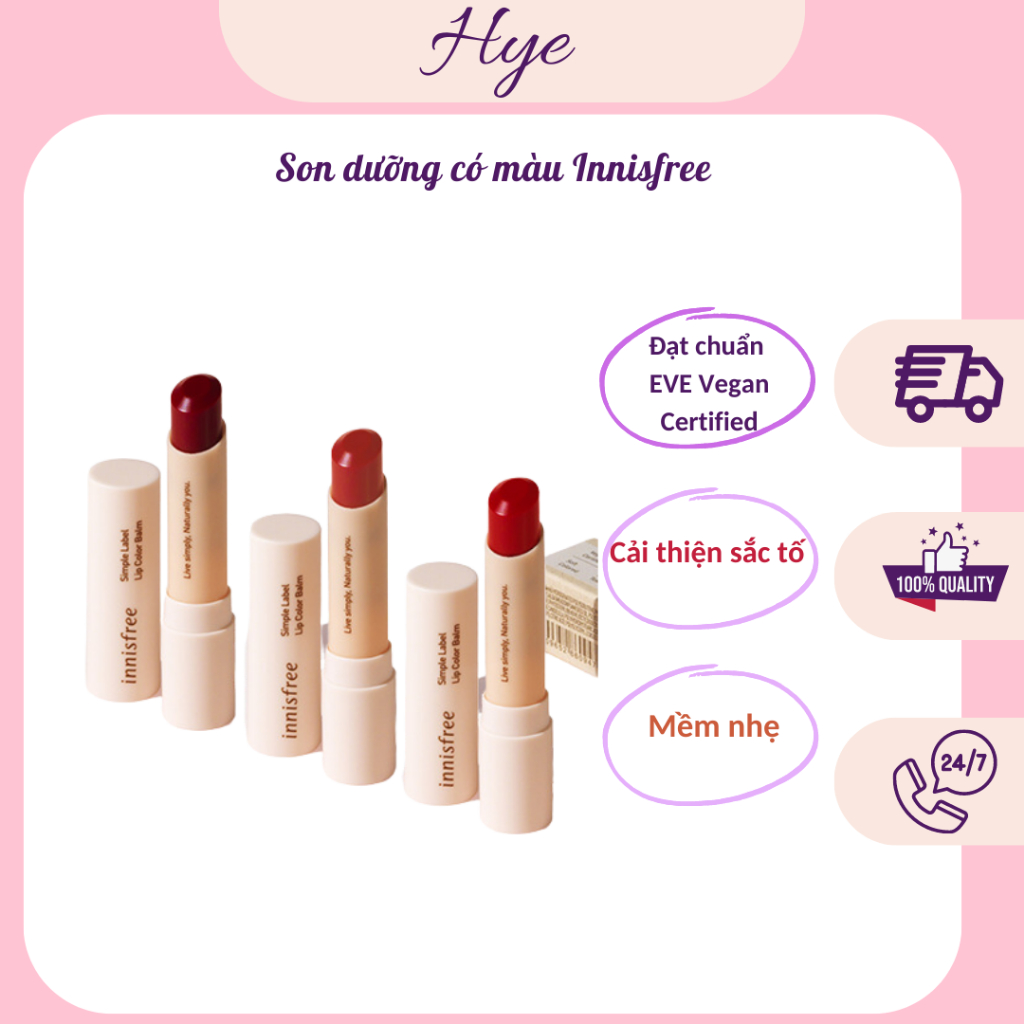 Son dưỡng có màu Innisfree