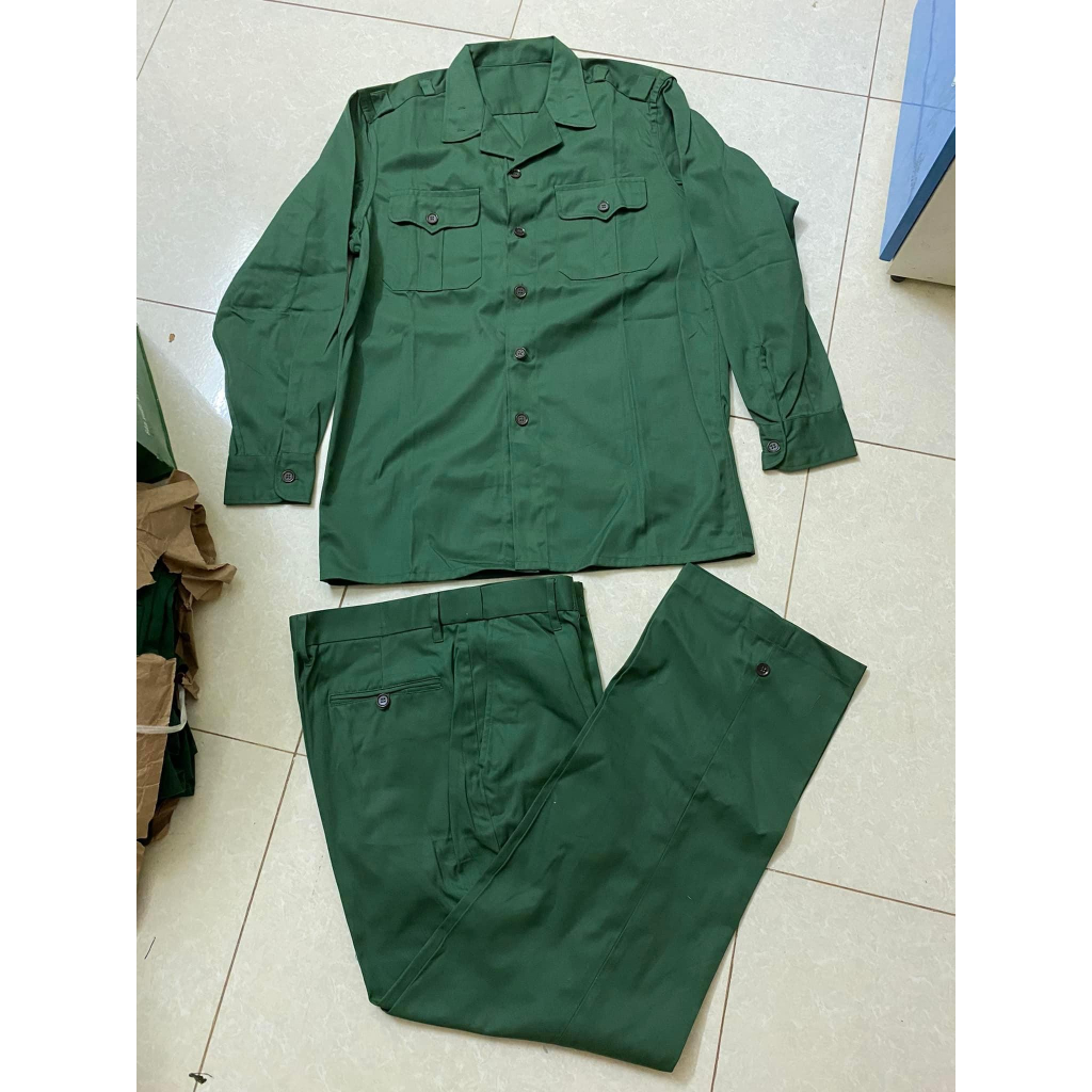 QUẦN ÁO LAO ĐỘNG PHỔ THÔNG KAKI NAM ĐỊNH