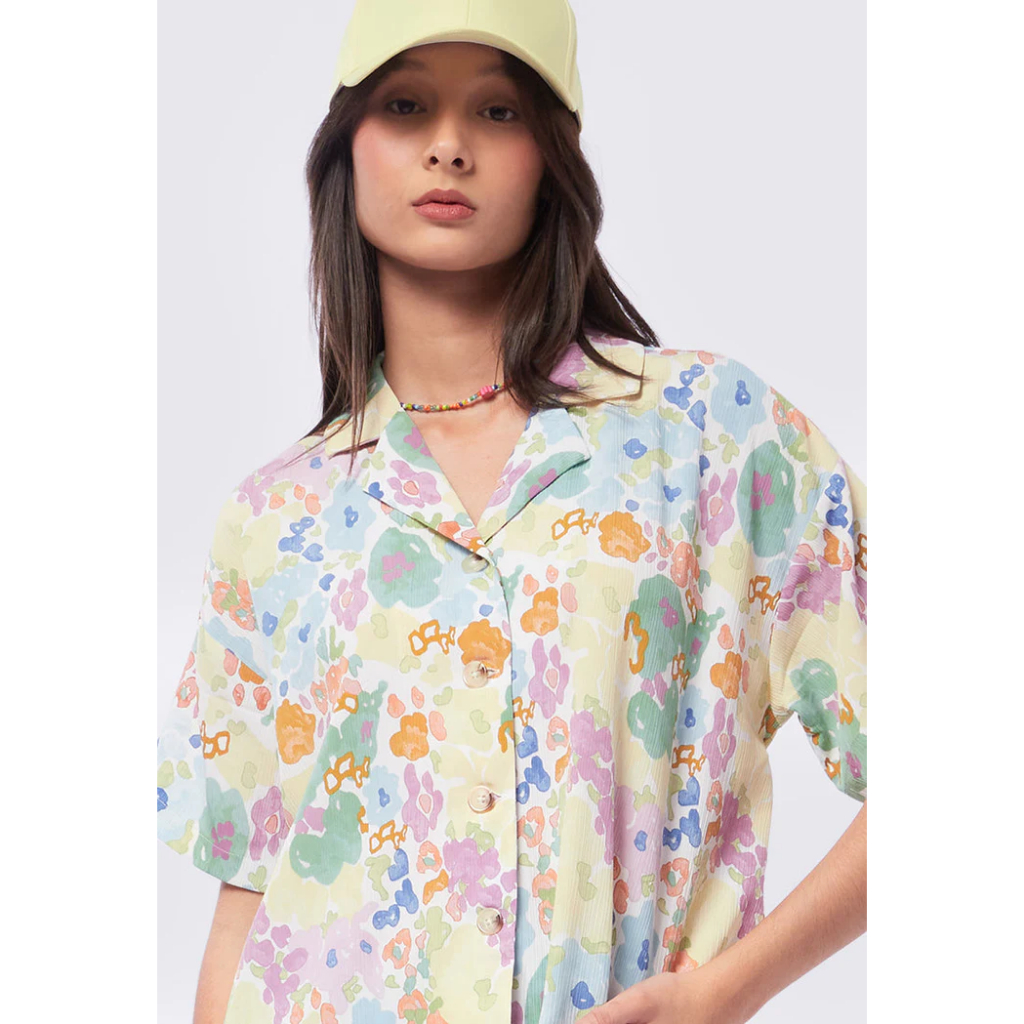 Colorbox Áo Sơ Mi In Hoa Đi Biển Resort Shirt Dáng Oversize  Thời Trang Cho Nữ