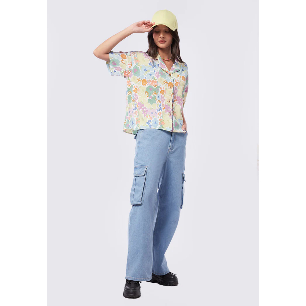 Colorbox Áo Sơ Mi In Hoa Đi Biển Resort Shirt Dáng Oversize  Thời Trang Cho Nữ