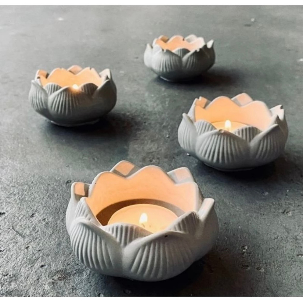 Đế Nến Hoa Sen & Nến Tealight