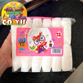 ( 420 gram ) Đất sét tự khô trắng 12 loại to