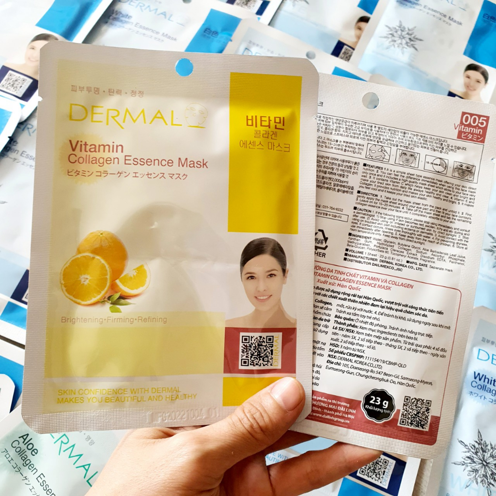 Mặt Nạ Giấy Dermal Hàn Quốc Chiết Xuất Thiên Nhiên 23g