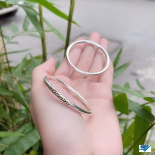 VÒNG BẠC NGUYÊN CHẤT KHẮC TÊN CHO BÉ