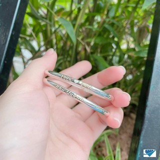 VÒNG BẠC NGUYÊN CHẤT KHẮC TÊN CHO BÉ