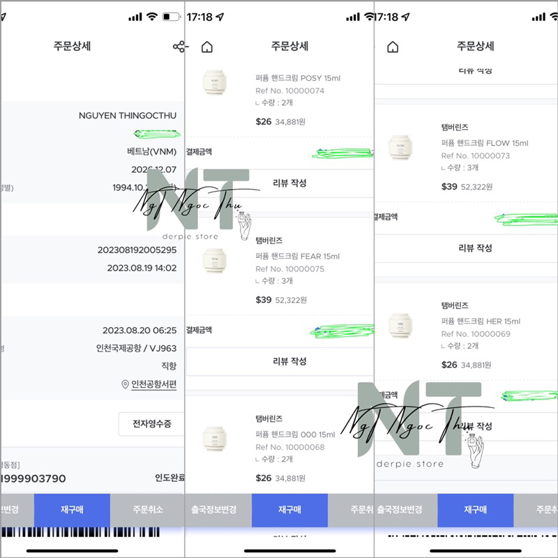 Kem tay nước hoa Jennie Tamburins The Shell / The Shell X Hand Cream sang chảnh, bám mùi tốt