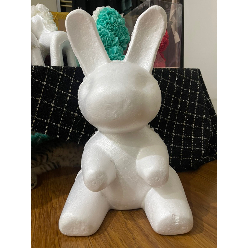 PHÔI THỎ XỐP ĐỔ KHUÔN SIZE 40CM