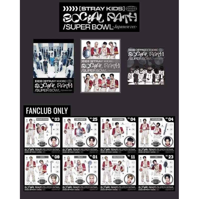 Album Nhật Stray Kids SOCIAL PATH/SUPERBOWL