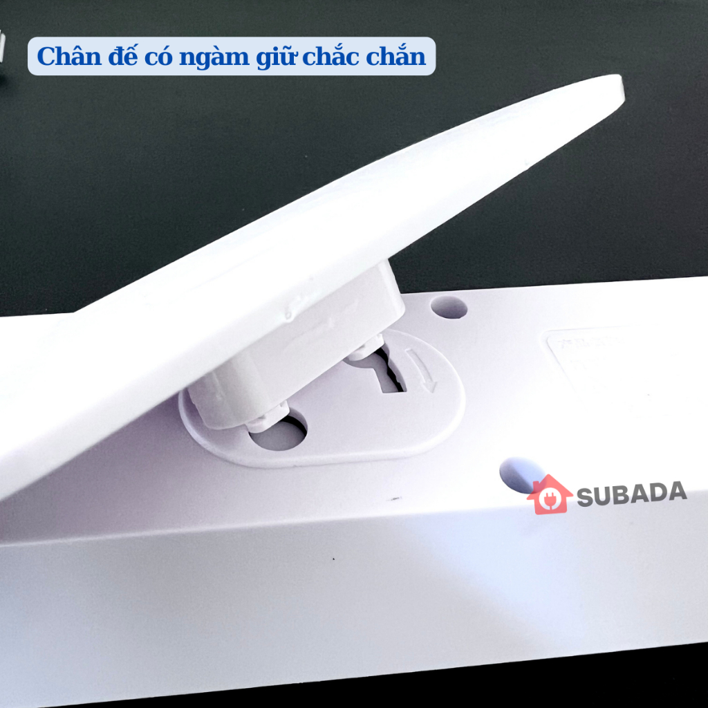 Ổ cắm điện đa năng thông minh SuBaDa 2 cổng USB 5v2a sạc nhanh chịu tải 2500W chống giật đế quấn dây công tắc nguồn OD07