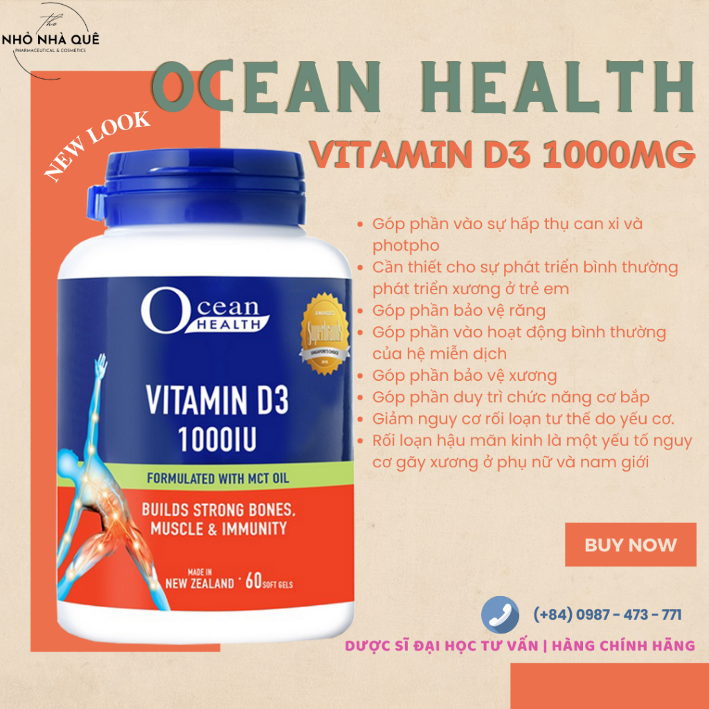 #Combo Dầu Cá Omega3 fish oil Vitamin #D3 - Ocean Health - #Omega369 1000mg viên dầu cá cho bé và cả nhà bổ mắt, da, não