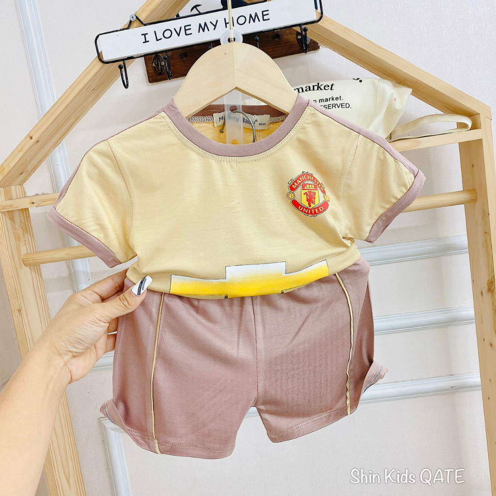 Bộ Đá Banh Thun Lạnh Dành Cho Bé Đi Học,Chơi Thể Thao Siêu Xinh Dành Cho Bé.