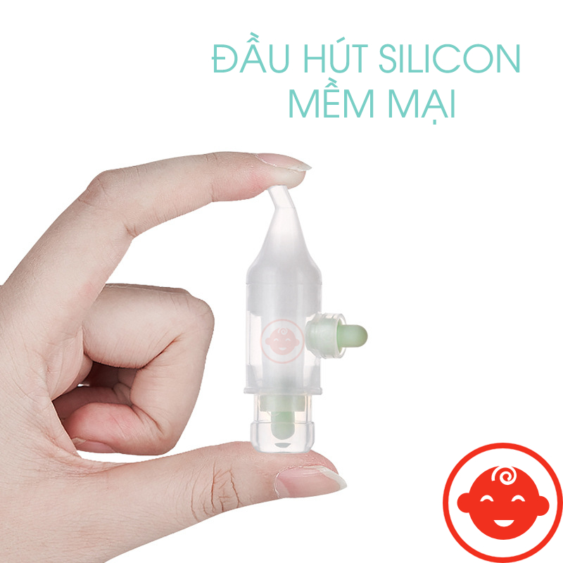 Hút mũi GẤU kèm nhíp gắp rỉ mũi có hộp đựng cho bé