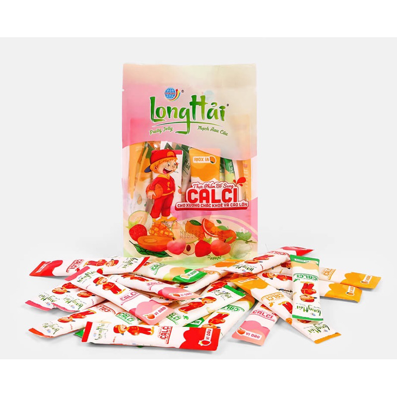 THẠCH RAU CÂU LONG HẢI BỔ SUNG CANXI TÚI 500G